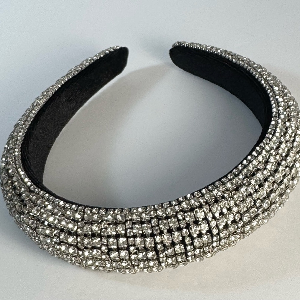 Elegant Silver rhinestone Headband - Picture 3 of 7